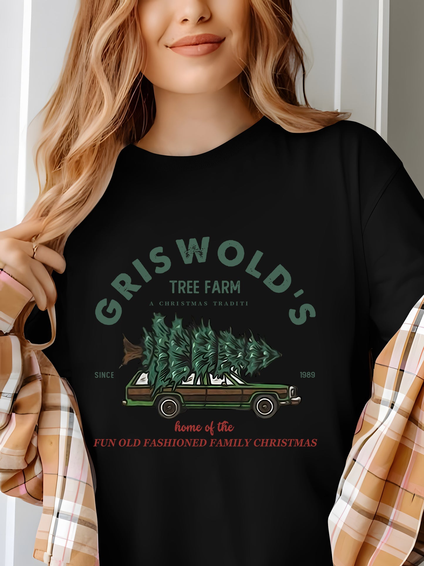 Tree & Car Shirt - Relaxed Fit, Full Size