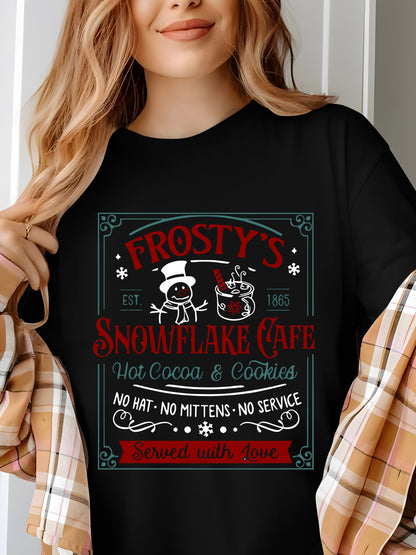 Frosty's Snowflake Cafe Shirt - Relaxed Fit, Full Size