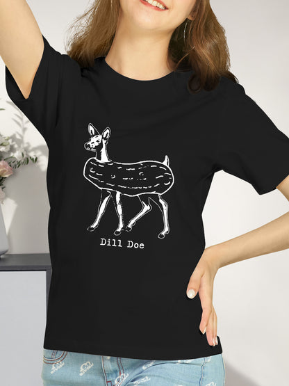 Trendy Deer Shirt - Relaxed Fit, Full Size