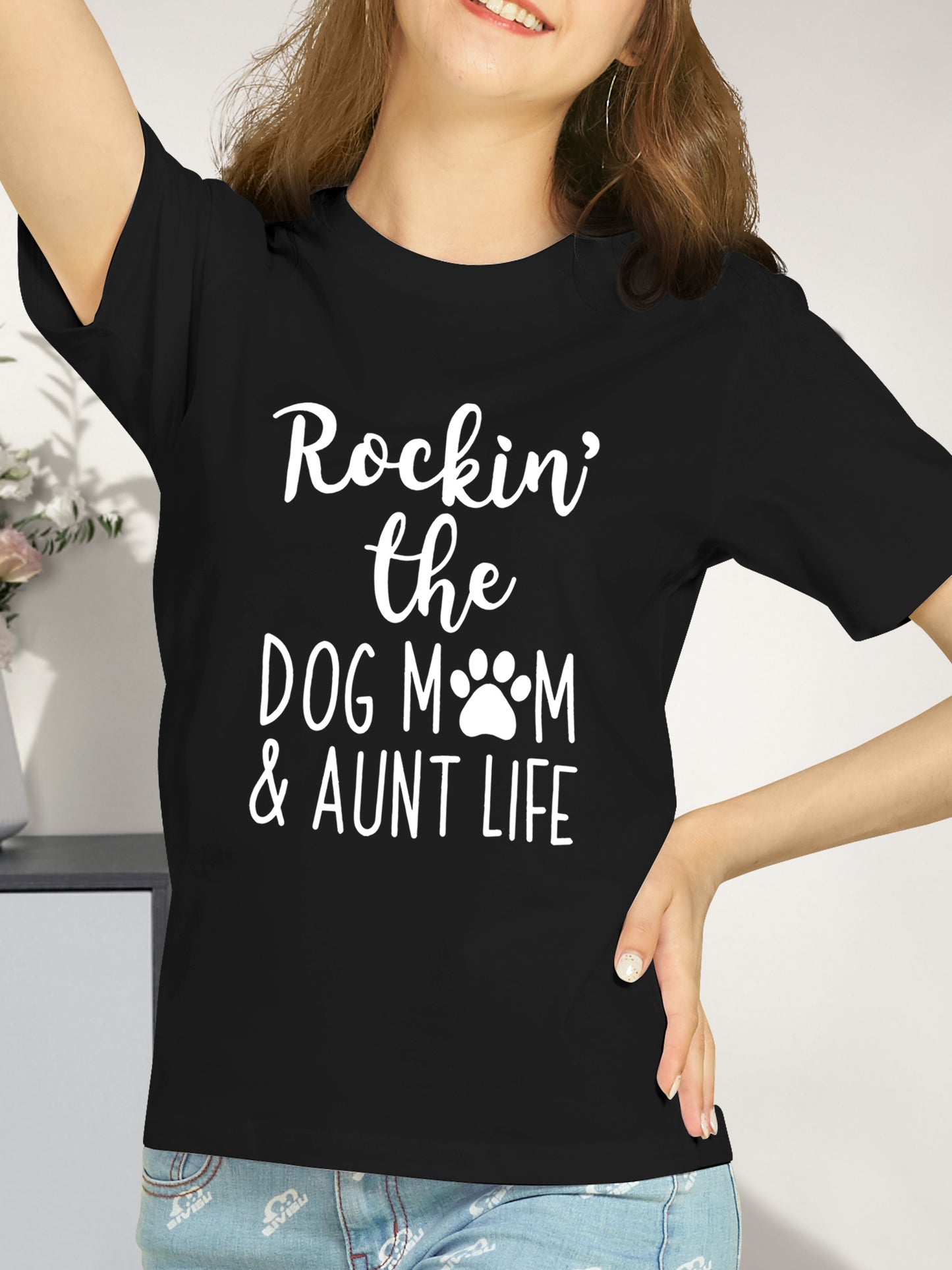 Dog Mom Love Shirt - Relaxed Fit, Full Size