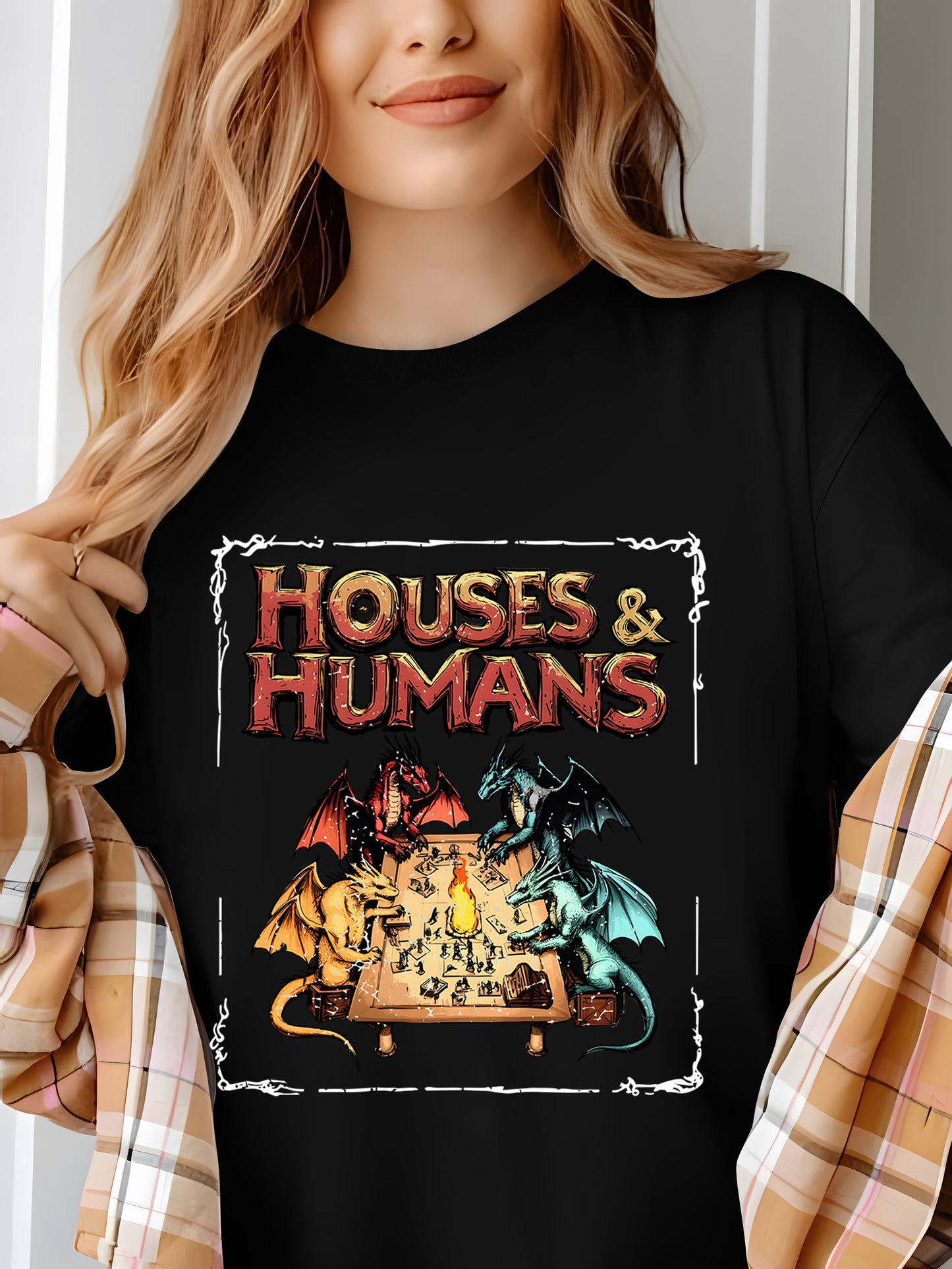 Houses and Humans D&D Shirt - Relaxed Fit, Full Size