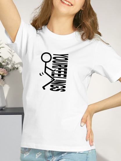 Feelings Stick Figure Shirt - Relaxed Fit, Full Size