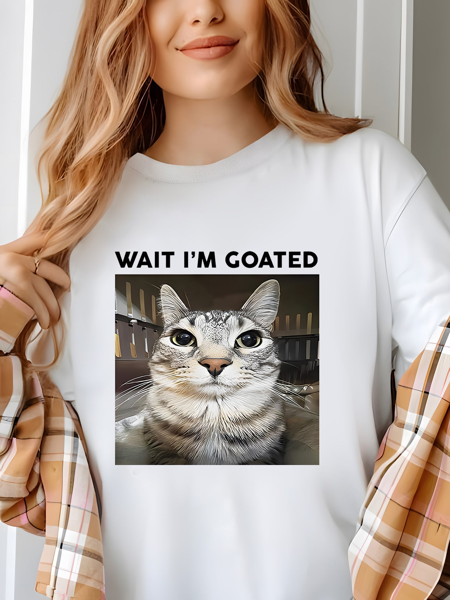 WAIT I'M GOATED Shirt - Relaxed Fit, Full Size