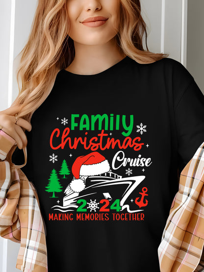 Family Christmas Cruise 2024 Shirt - Relaxed Fit, Full Size