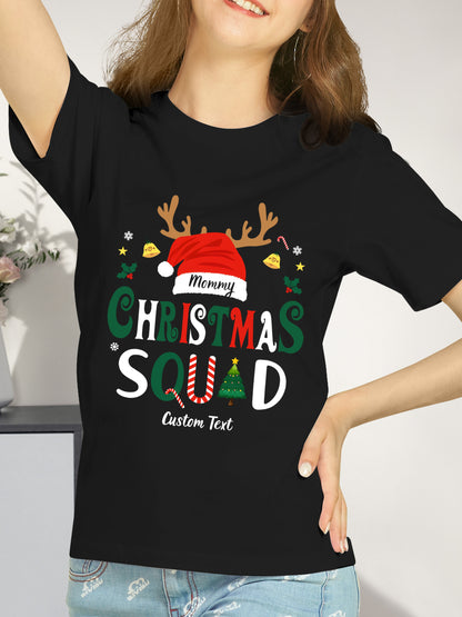 Personalized Christmas Squad  Shirt - Relaxed Fit, Full Size