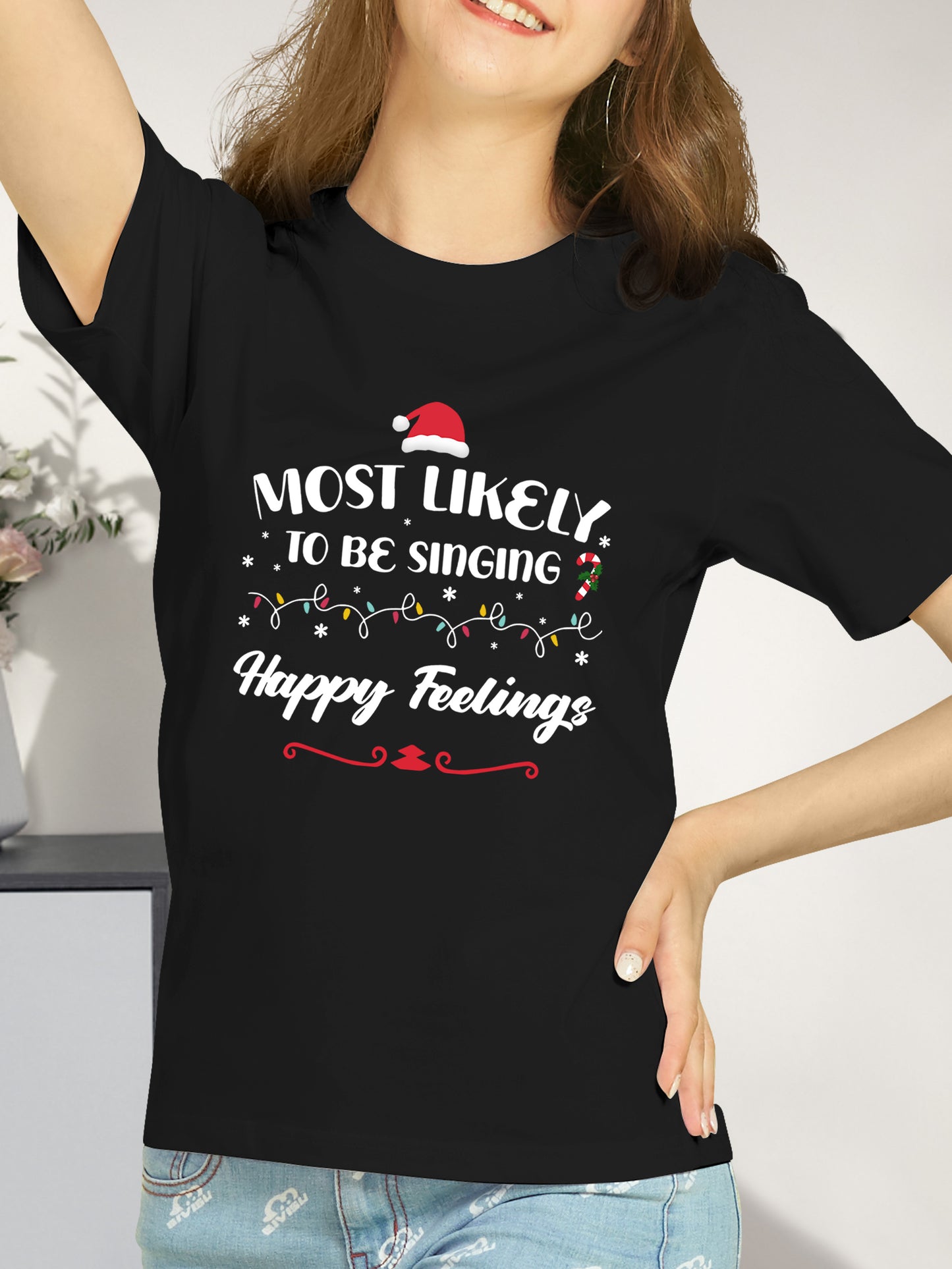 Most Likely to Christmas Shirt, Family Matching Christmas Shirt - Relaxed Fit, Full Size