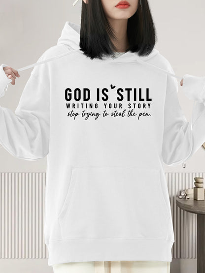 GOD IS STILL WRITING YOUR STORY Shirt - Relaxed Fit, Full Size