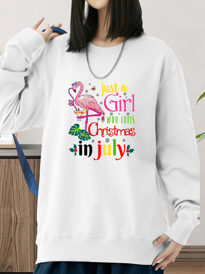 Just A Girl Who Loves Christmas In July Shirt - Relaxed Fit, Full Size