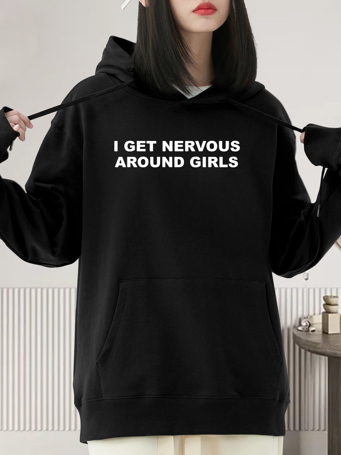 I Get Nervous Around Girls Shirt - Relaxed Fit, Full Size