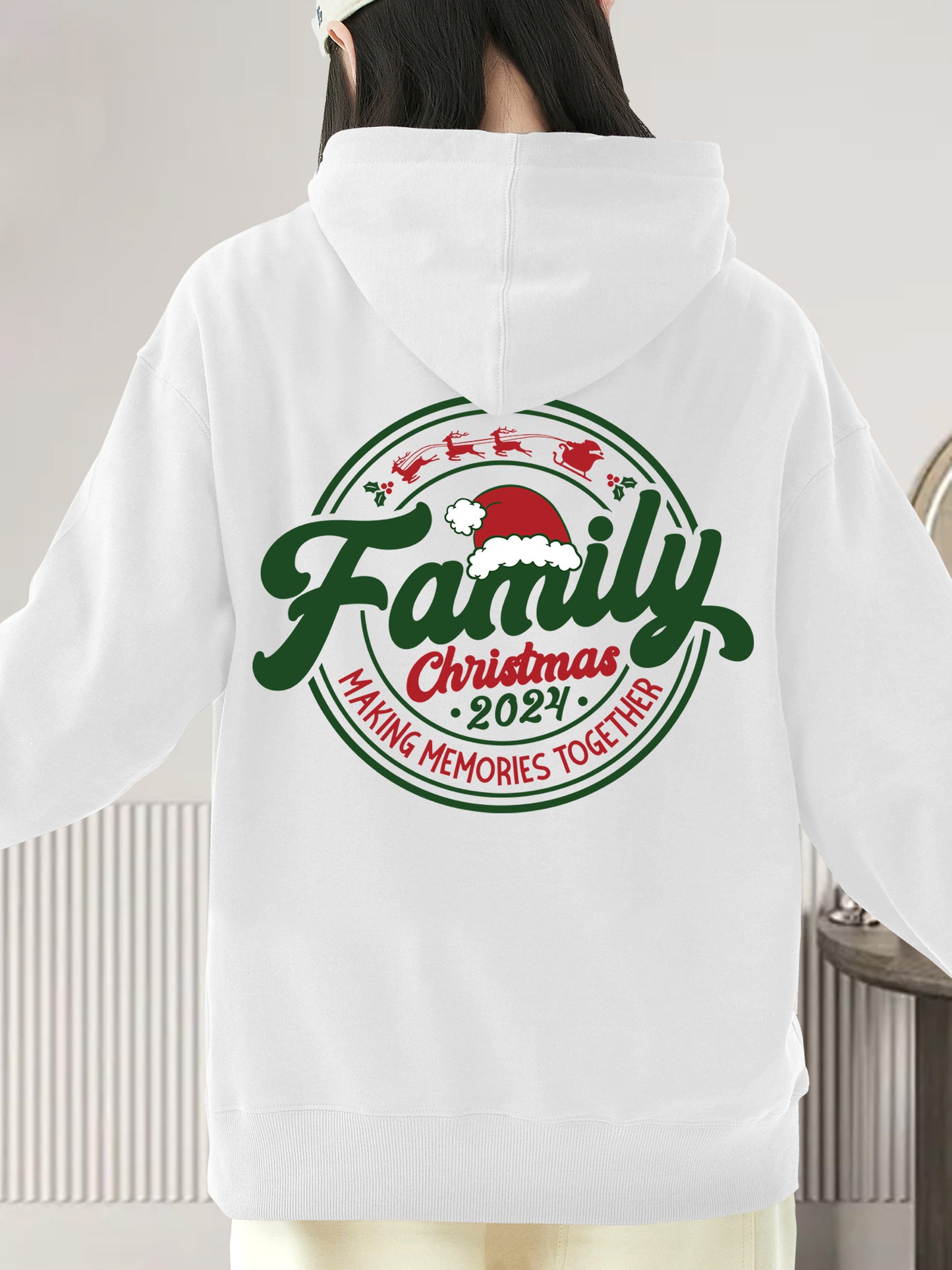 Family Christmas 2024 ，Making Memories Togethe Shirt - Relaxed Fit, Full Size