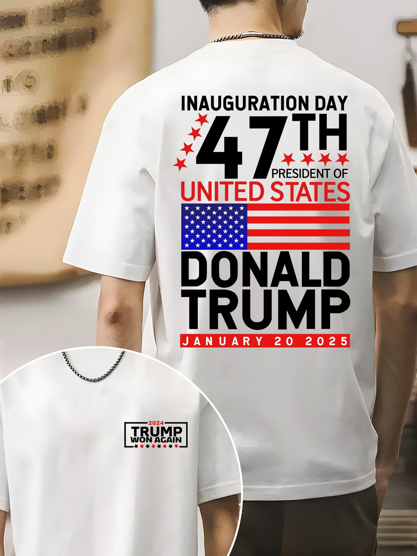 Trump Won 2024 Election Inauguration Shirt - Relaxed Fit, Full Size