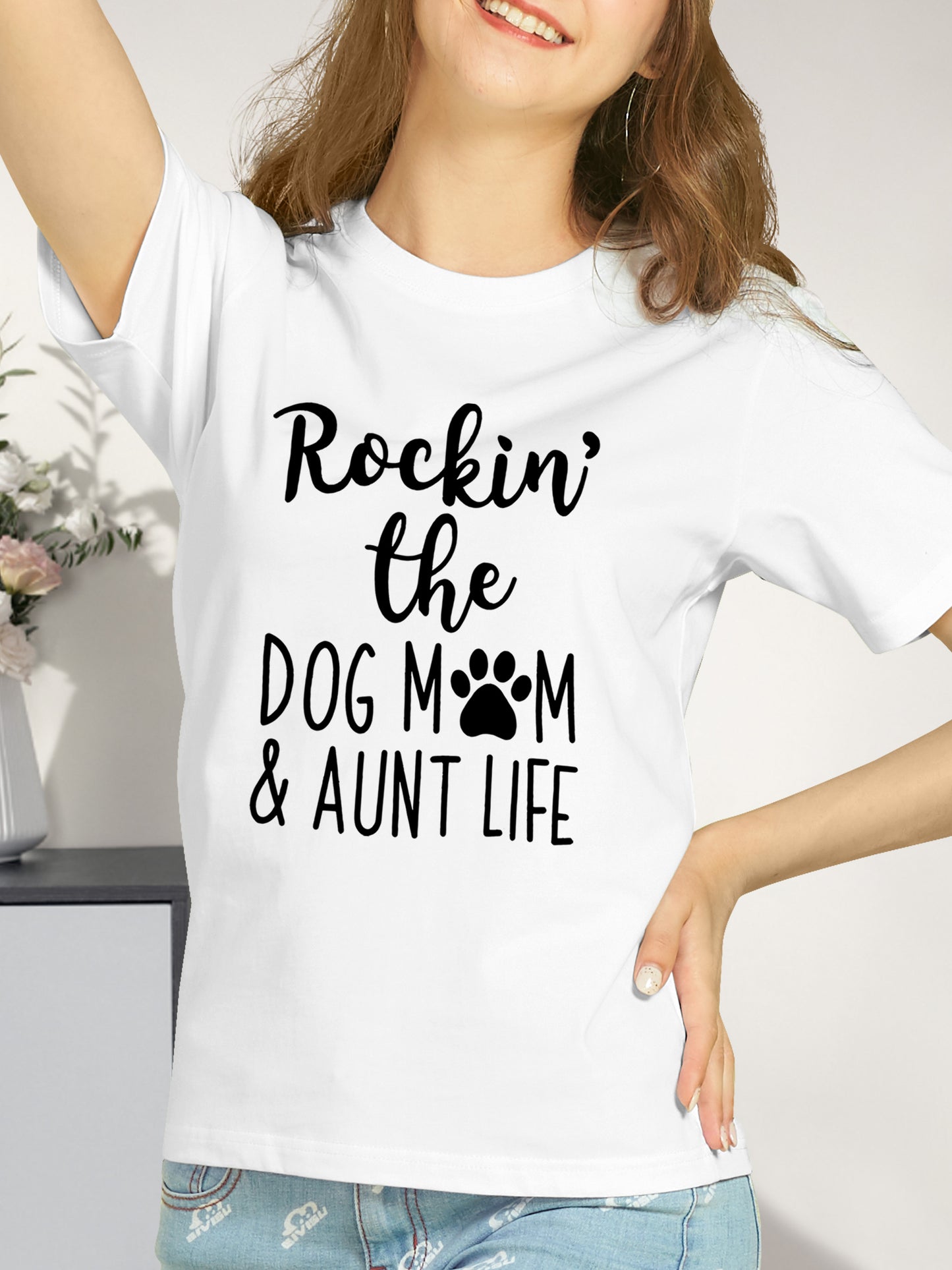 Dog Mom Love Shirt - Relaxed Fit, Full Size