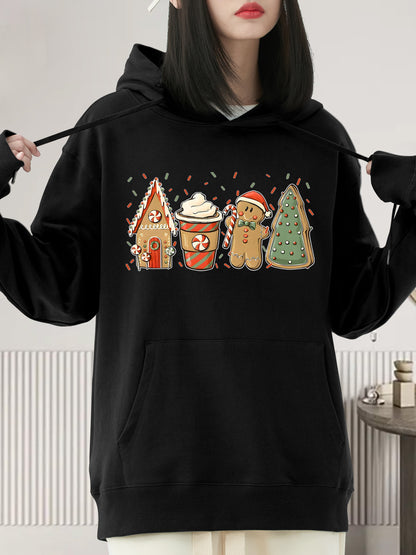 Gingerbread Christmas Coffee Shirt - Relaxed Fit, Full Size