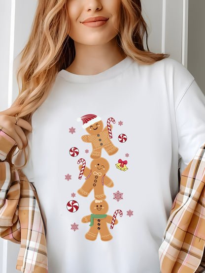 Christmas Gingerbread Shirt - Relaxed Fit, Full Size