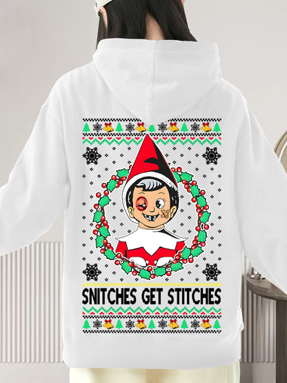 Snitches Get A Ugly Christmas Shirt - Relaxed Fit, Full Size