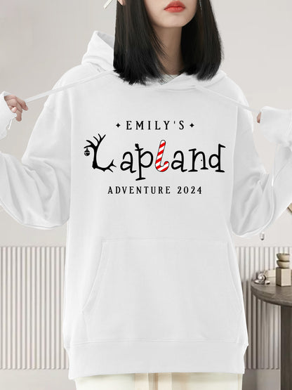 Personalised Lapland Family Holiday Christmas Shirt - Relaxed Fit, Full Size