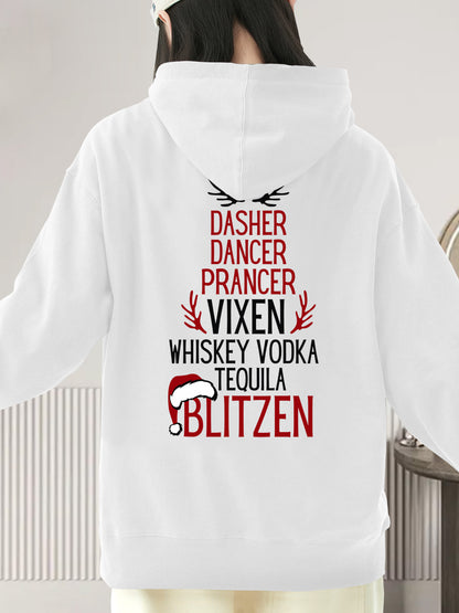 Dasher Dancer Prancer Vixen Moscato Vodka Tequila Blitzen Shirt - Relaxed Fit, Full Size