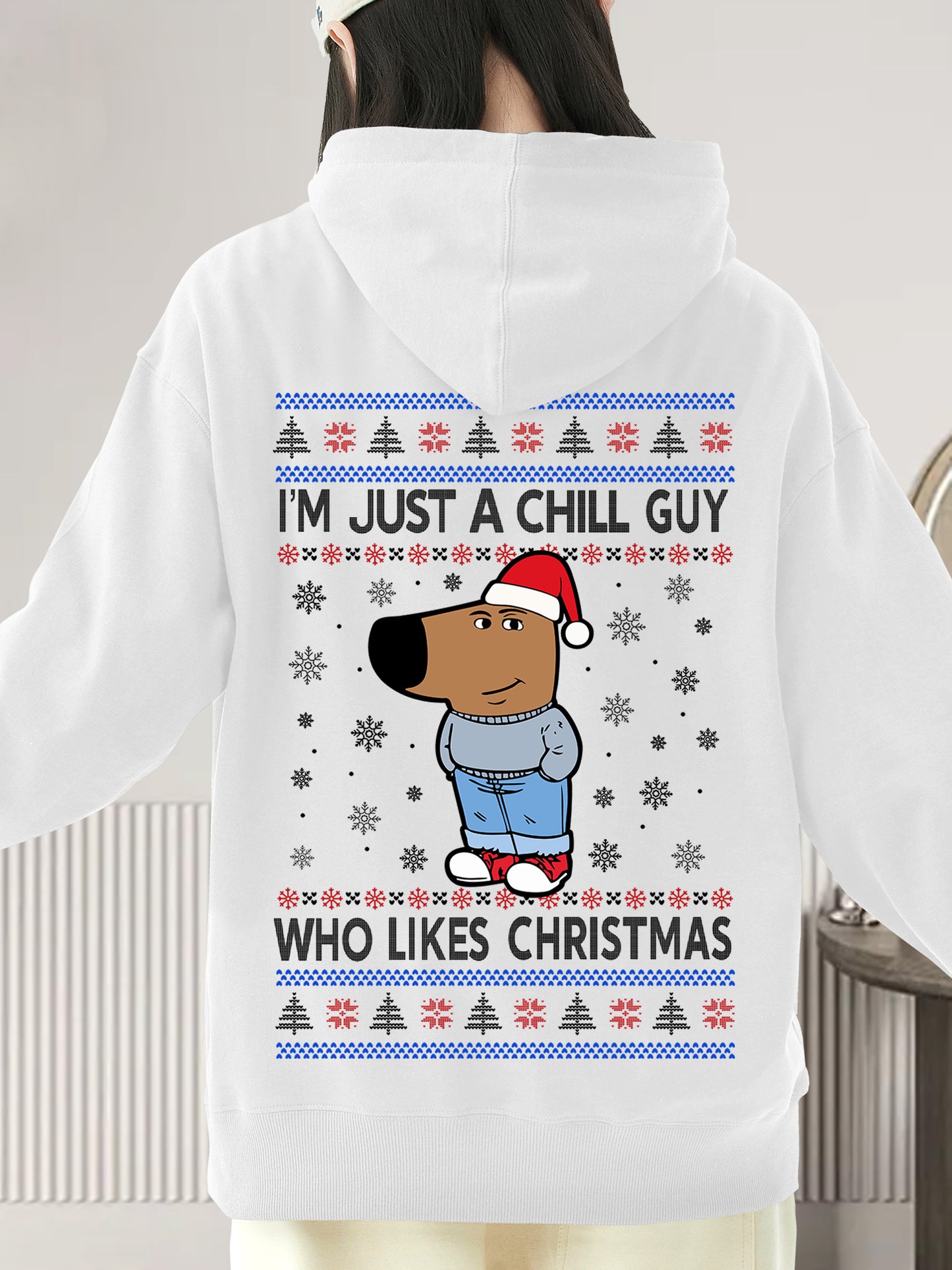 I'm Just A Chill Guy Who Likes Christmas Shirt - Relaxed Fit, Full Size