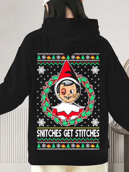 Snitches Get A Ugly Christmas Shirt - Relaxed Fit, Full Size