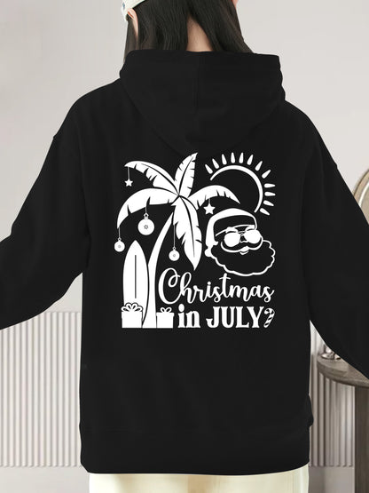 Christmas In July Shirt, Santa With Sunglasses, Summer Vacation Shirt - Relaxed Fit, Full Size