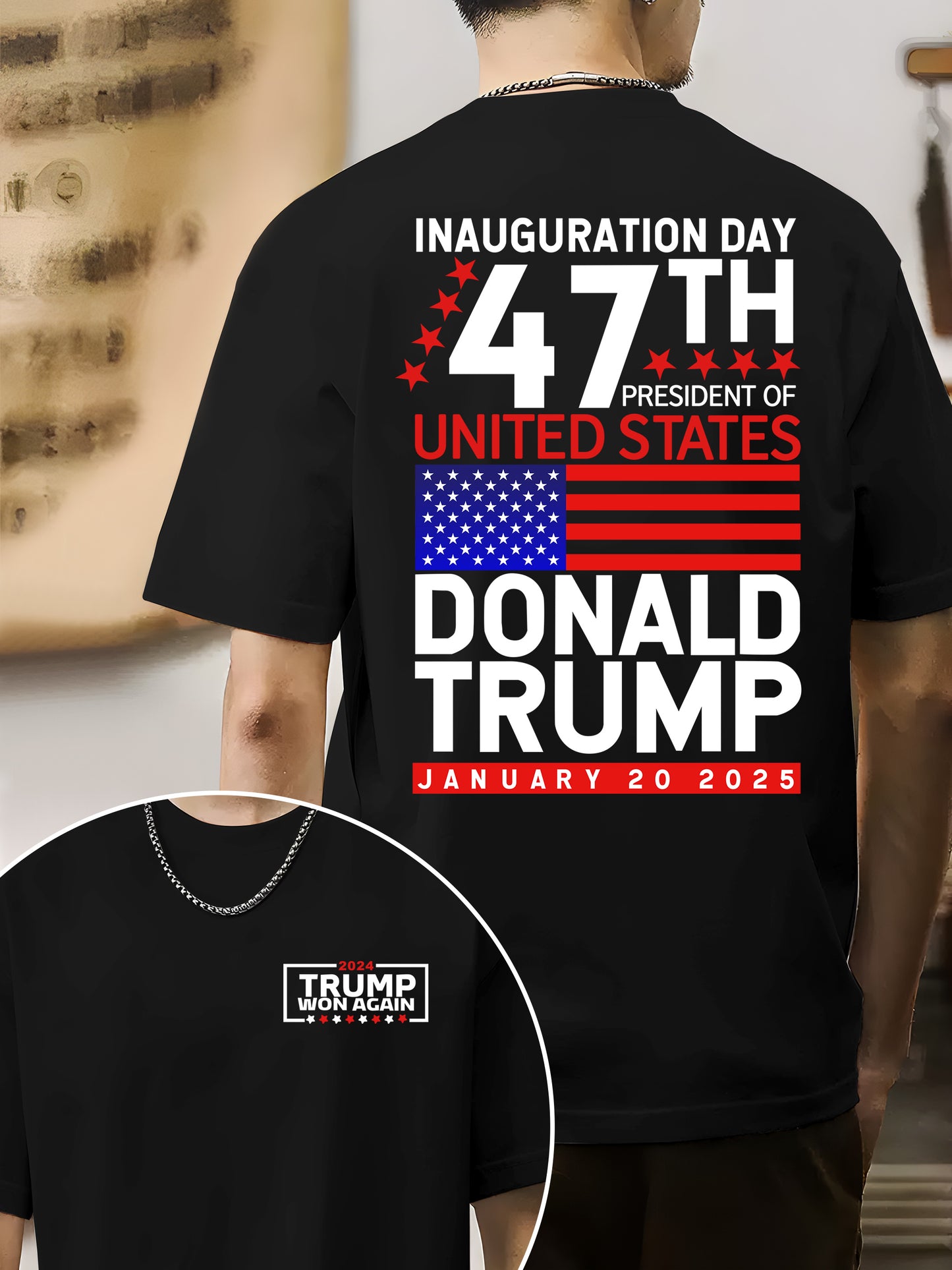 Trump Won 2024 Election Inauguration Shirt - Relaxed Fit, Full Size