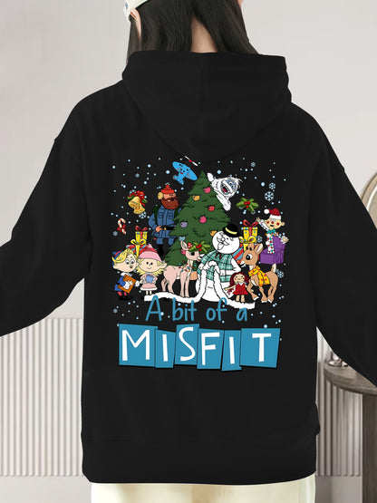 A Bit Of Misfit Rud0Iph The Red N0sed Reindeer Christmas Shirt - Relaxed Fit, Full Size