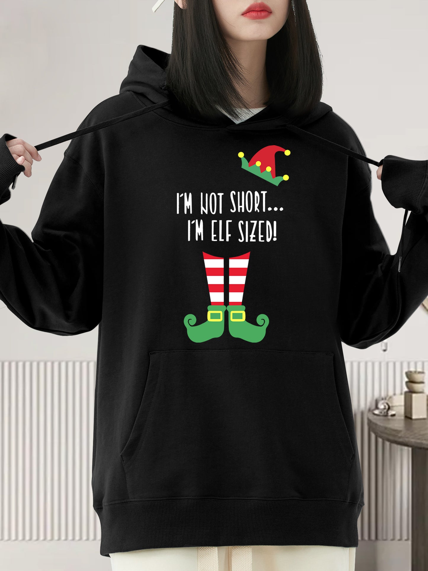 I'm Not Short I'm ELF SIZED Xmas Shirt - Relaxed Fit, Full Size