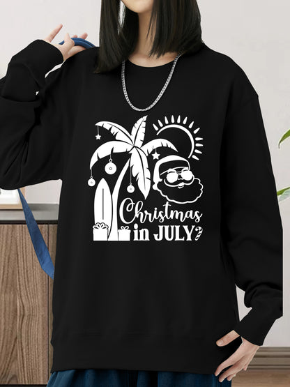 Christmas In July Shirt, Santa With Sunglasses, Summer Vacation Shirt - Relaxed Fit, Full Size