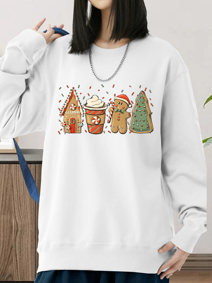 Gingerbread Christmas Coffee Shirt - Relaxed Fit, Full Size