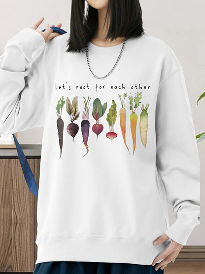 Vegetable & Letter Shirt - Relaxed Fit, Full Size