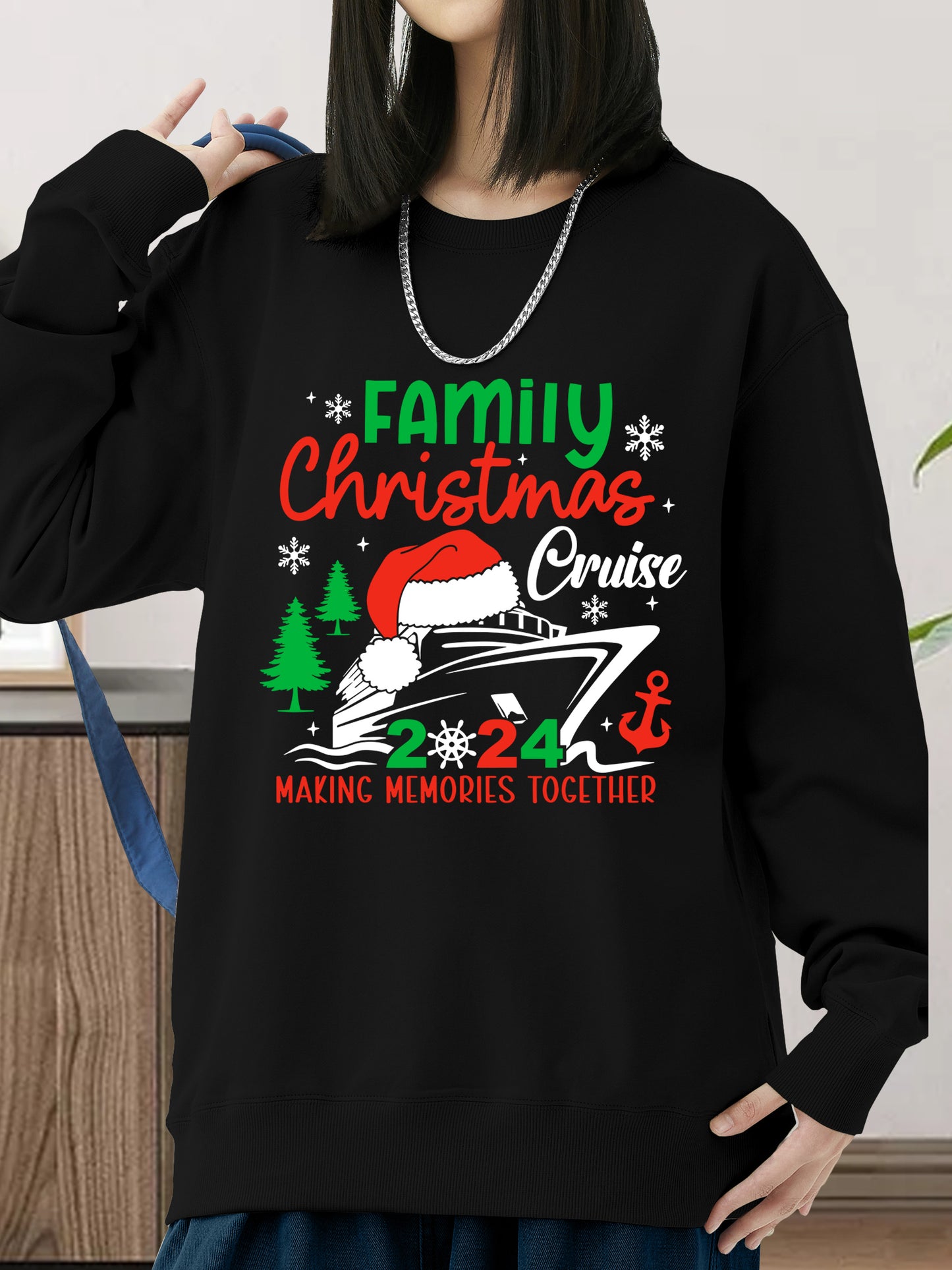 Family Christmas Cruise 2024 Shirt - Relaxed Fit, Full Size