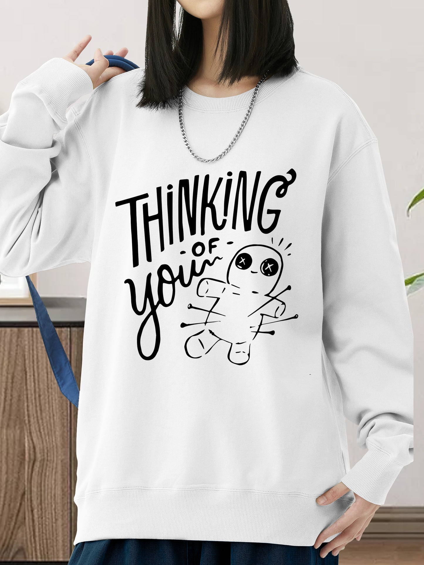 Whimsical Thinking Of You Shirt - Relaxed Fit, Full Size