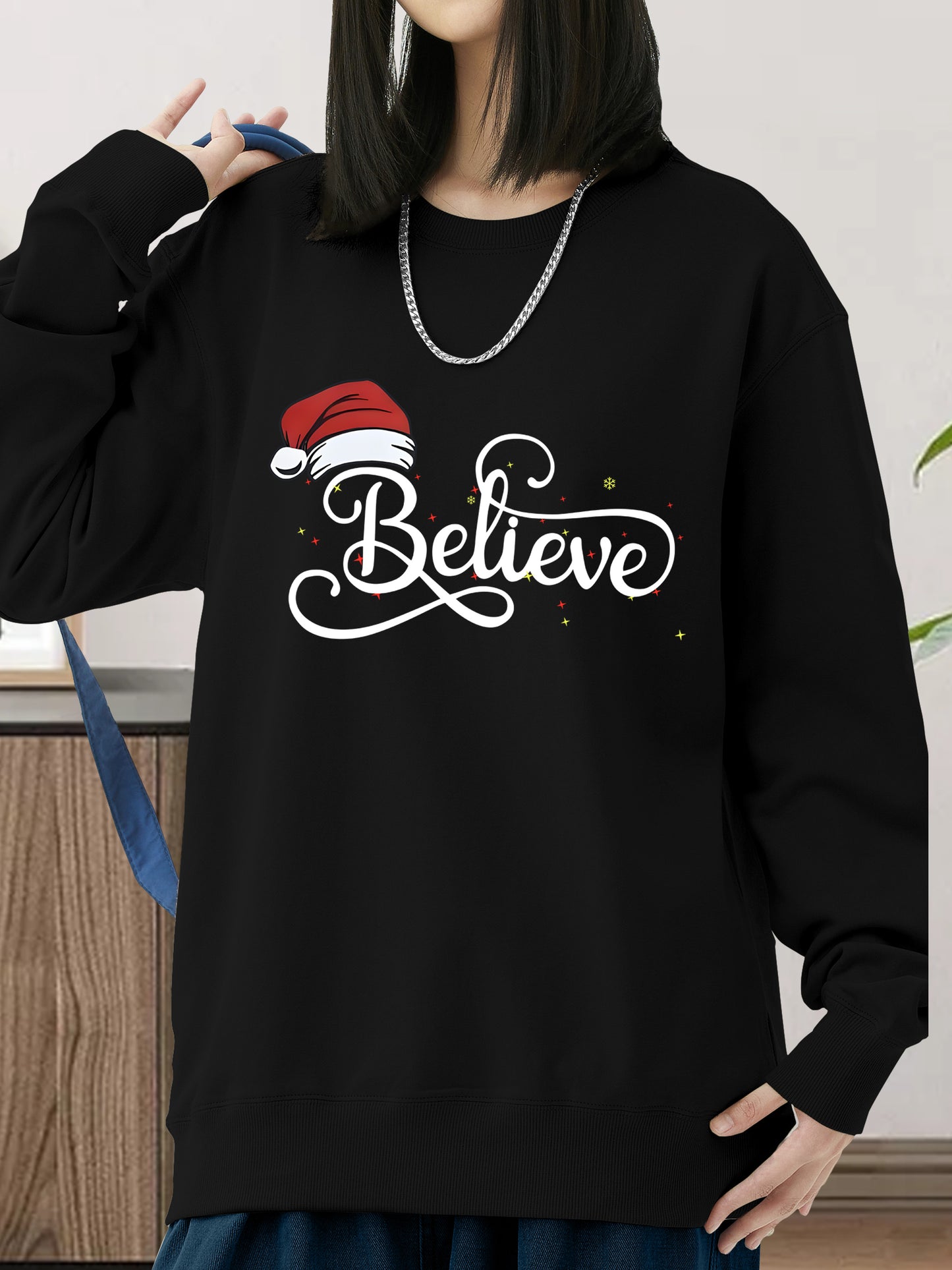 Christmas Hat Shirt - Relaxed Fit, Full Size