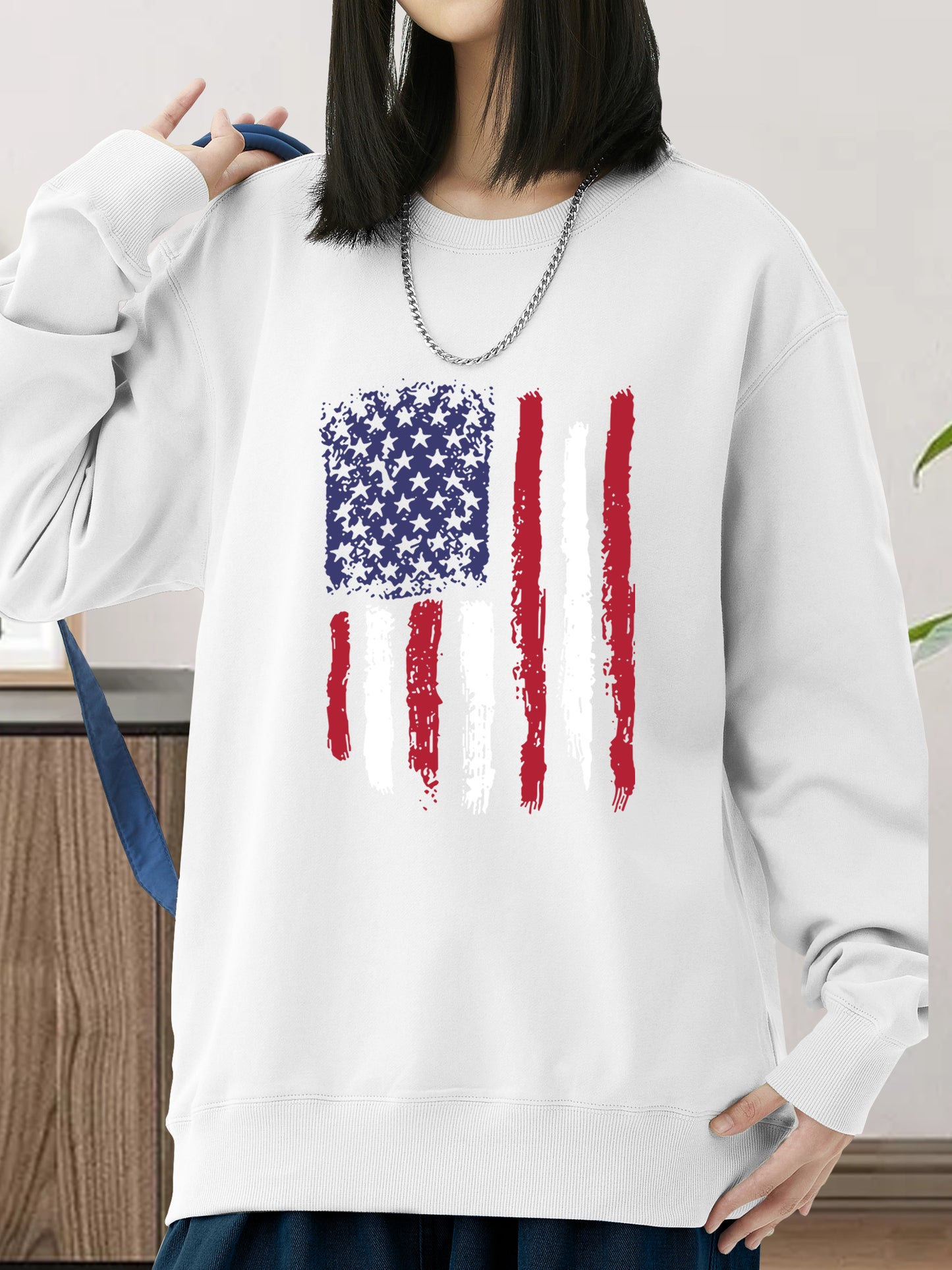 US Flag Shirt - Relaxed Fit, Full Size