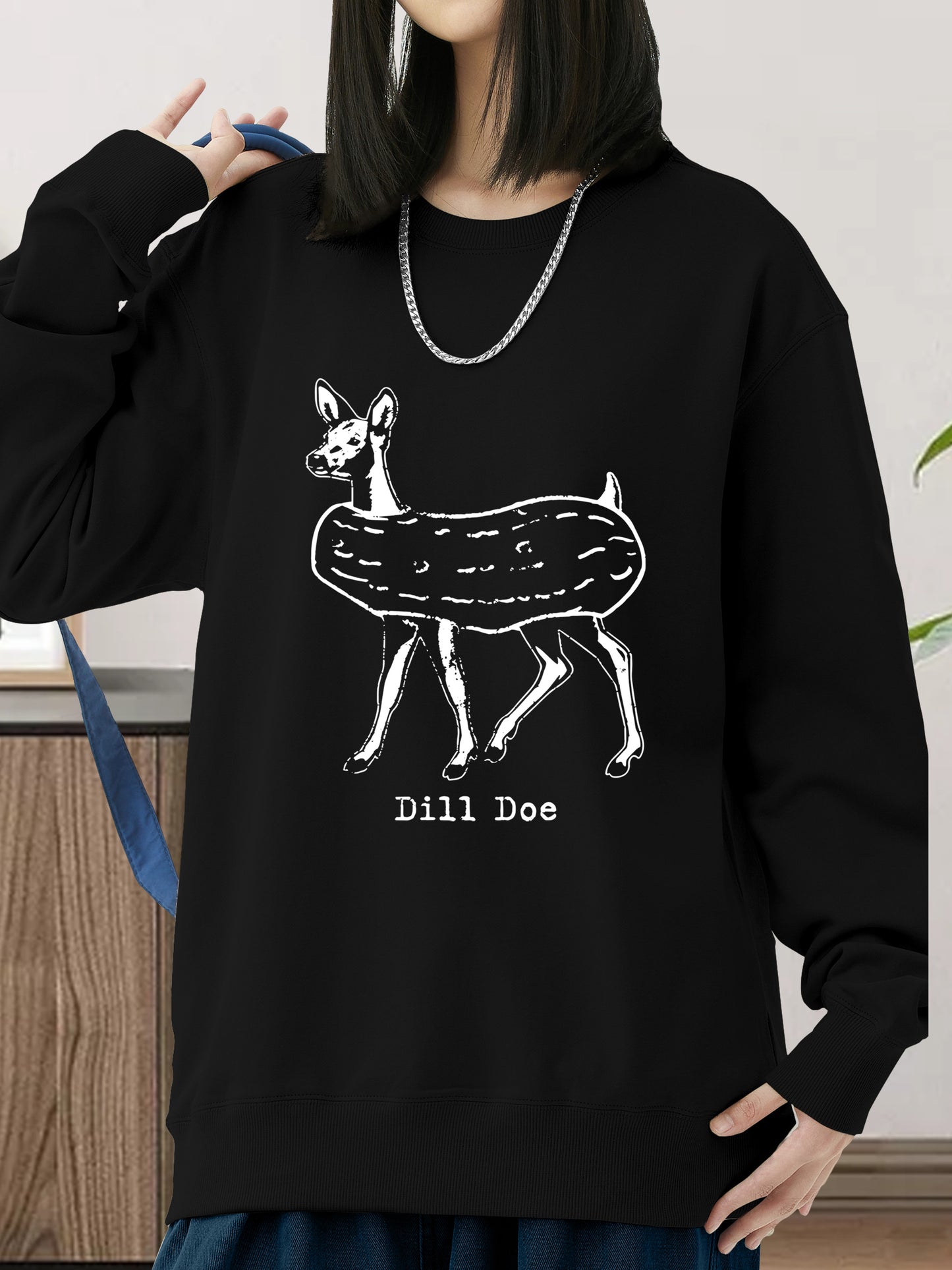 Trendy Deer Shirt - Relaxed Fit, Full Size