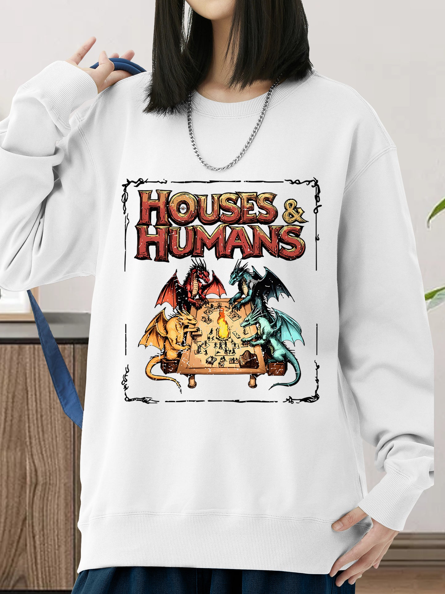 Houses and Humans D&D Shirt - Relaxed Fit, Full Size