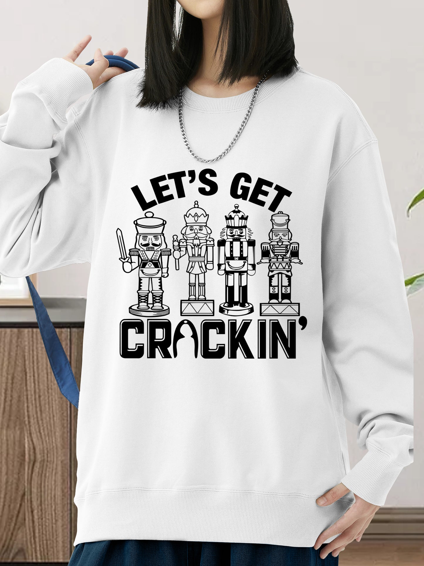 Christmas Lets Get Crackin' Shirt - Relaxed Fit, Full Size