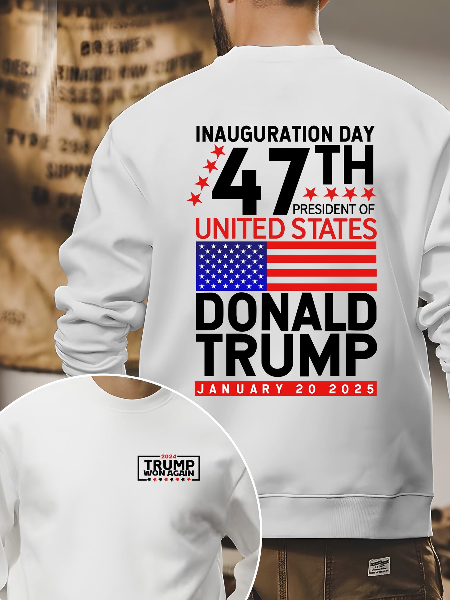 Trump Won 2024 Election Inauguration Shirt - Relaxed Fit, Full Size