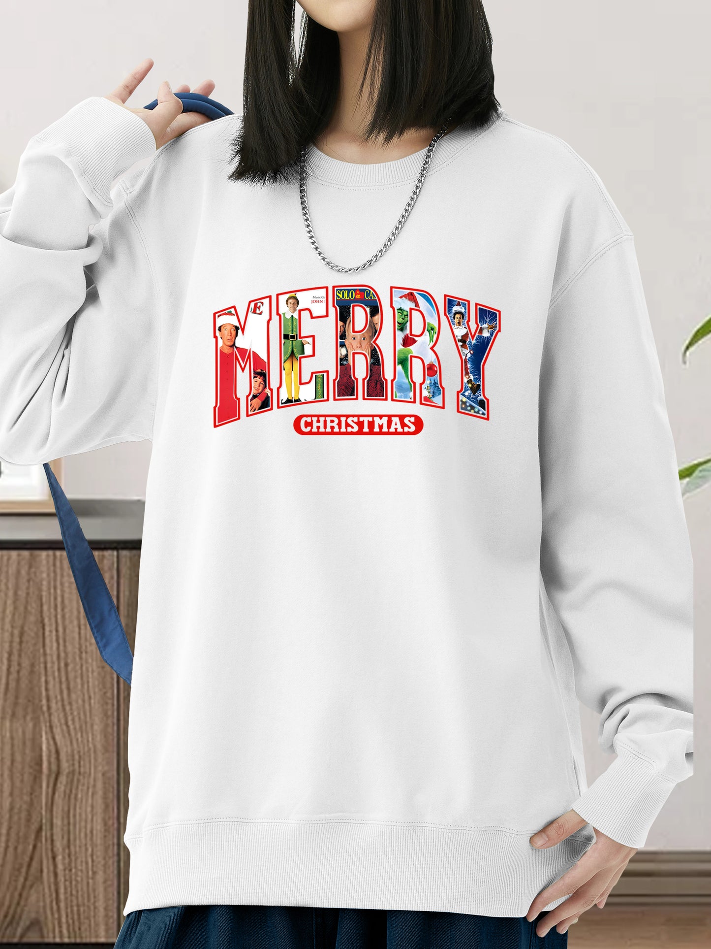 MERRY Christmas 90s Movies Shirt - Relaxed Fit, Full Size