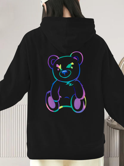 Cartoon Bear Shirt - Relaxed Fit, Full Size