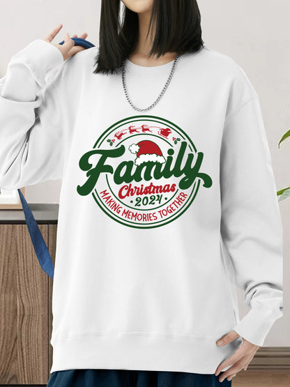 Family Christmas 2024 ，Making Memories Togethe Shirt - Relaxed Fit, Full Size