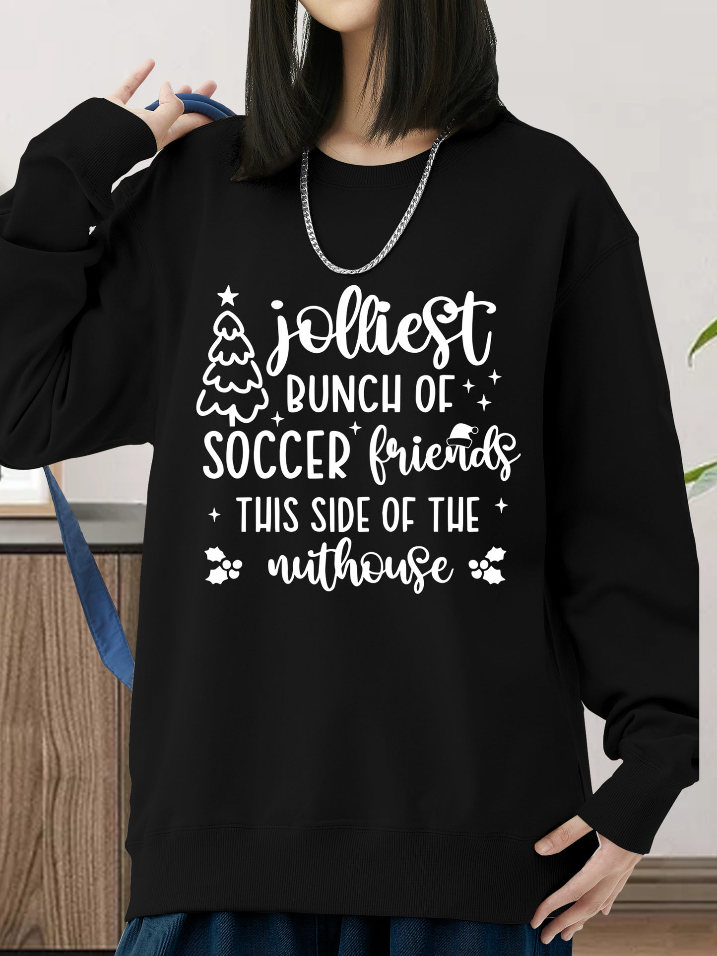 Family Christmas . Funny Xmas Soccer Squad Shirt - Relaxed Fit, Full Size