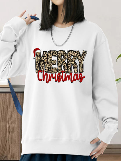 Merry Christmas Leopard Shirt - Relaxed Fit, Full Size（复制）