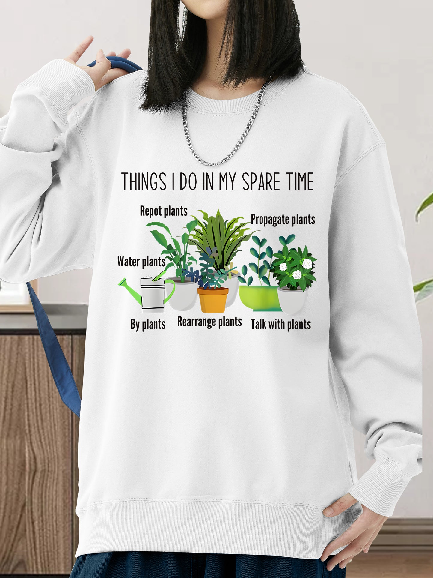 Vibrant Plant Shirt - Relaxed Fit, Full Size