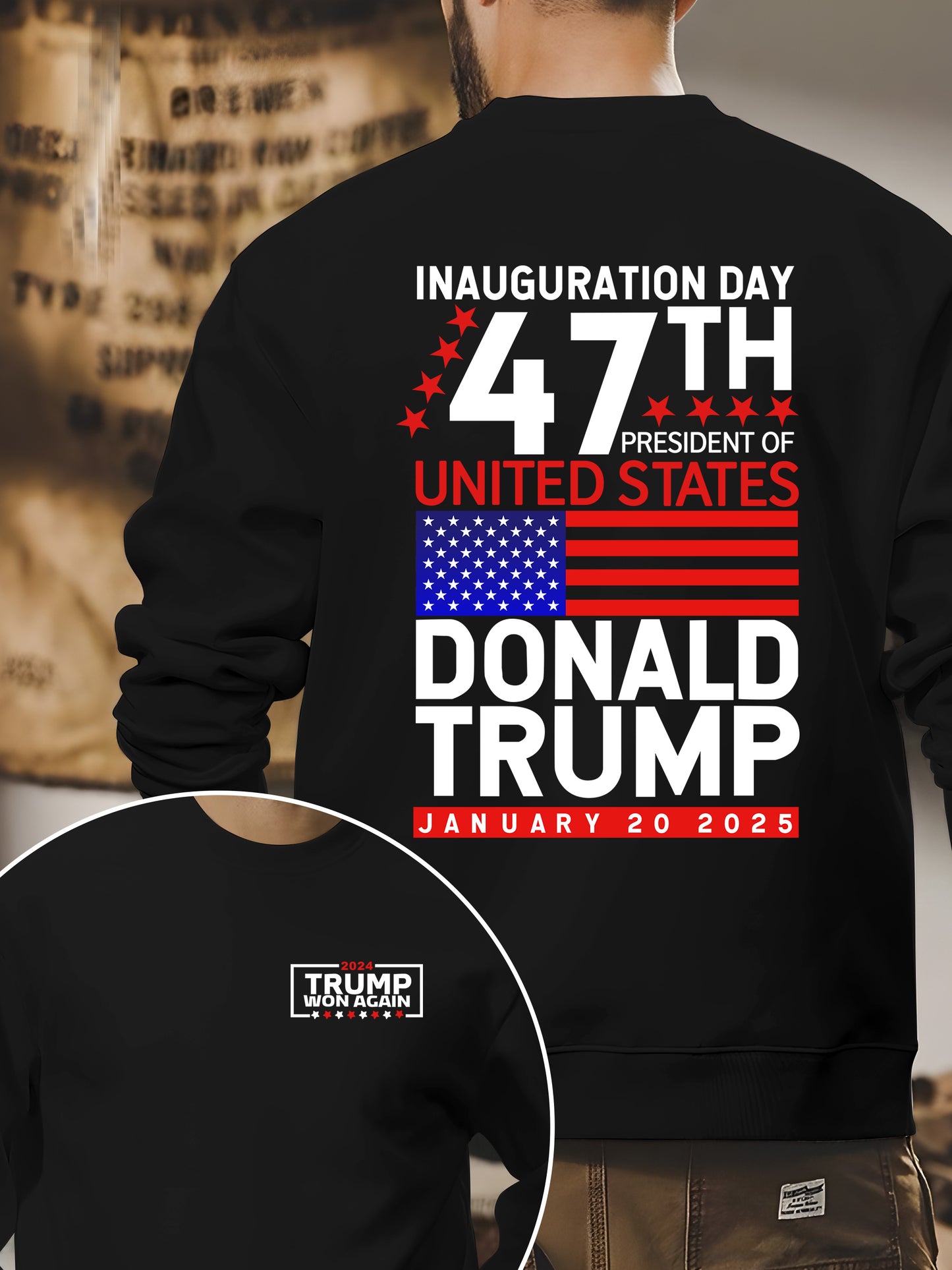 Trump Won 2024 Election Inauguration Shirt - Relaxed Fit, Full Size