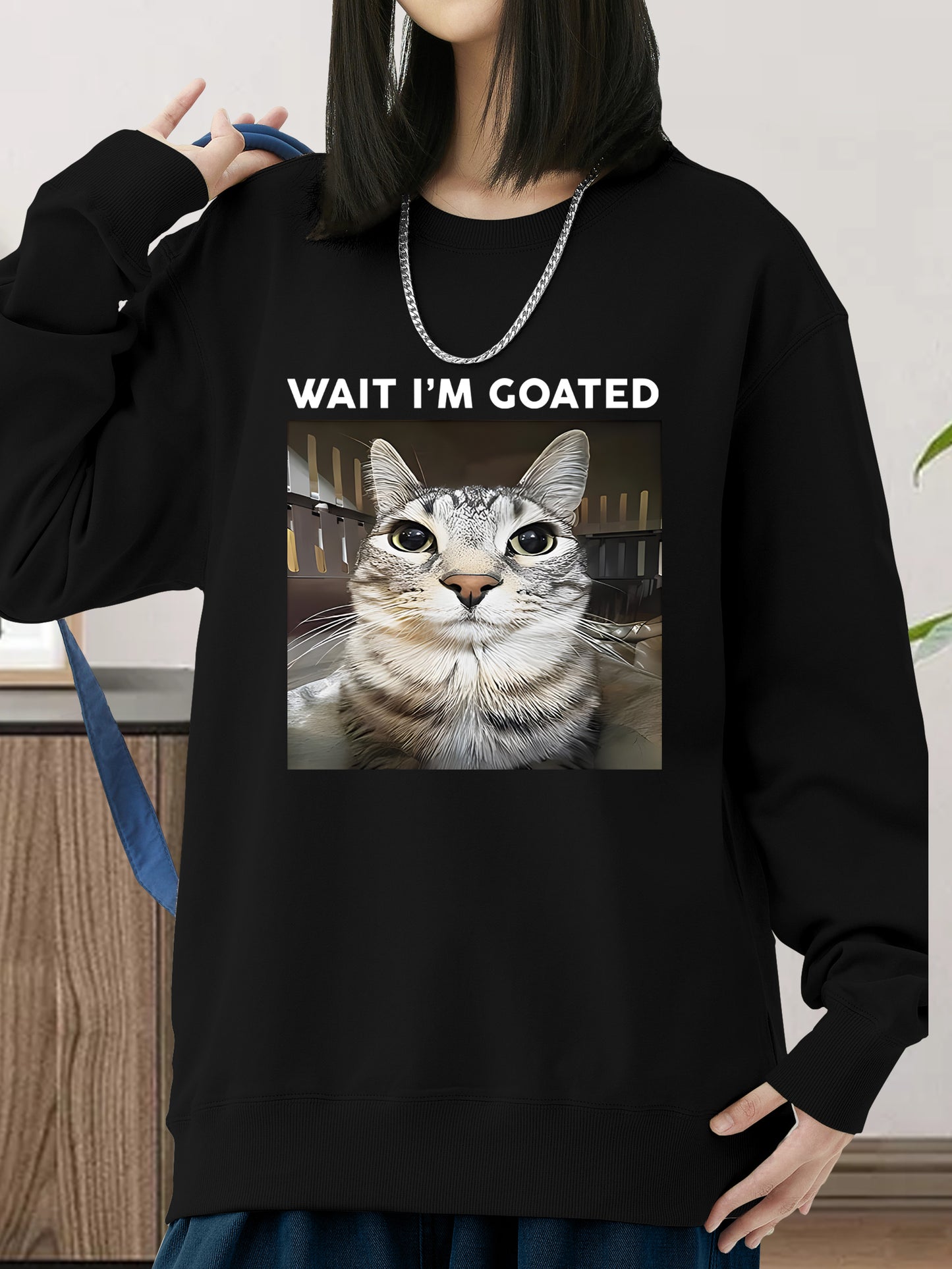 WAIT I'M GOATED Shirt - Relaxed Fit, Full Size