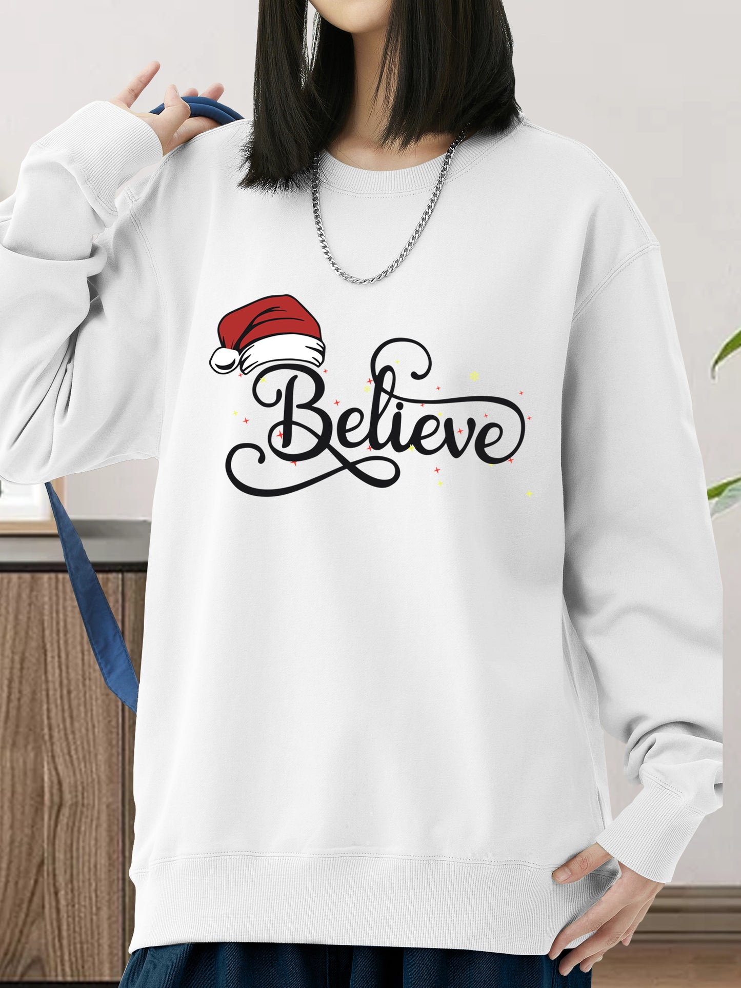 Christmas Hat Shirt - Relaxed Fit, Full Size