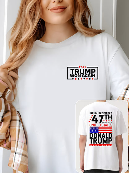 Trump Won 2024 Election Inauguration Shirt - Relaxed Fit, Full Size