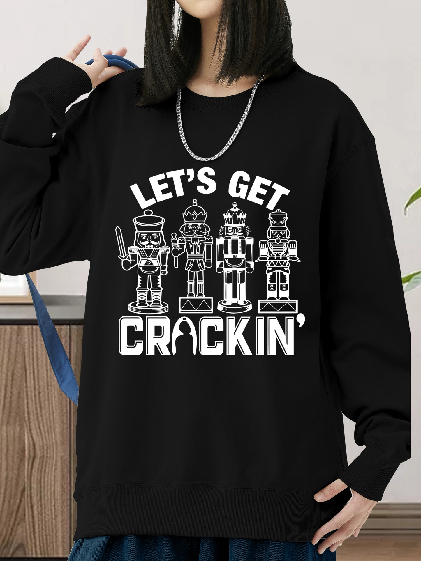 Christmas Lets Get Crackin' Shirt - Relaxed Fit, Full Size