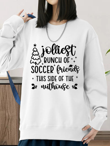 Family Christmas . Funny Xmas Soccer Squad Shirt - Relaxed Fit, Full Size